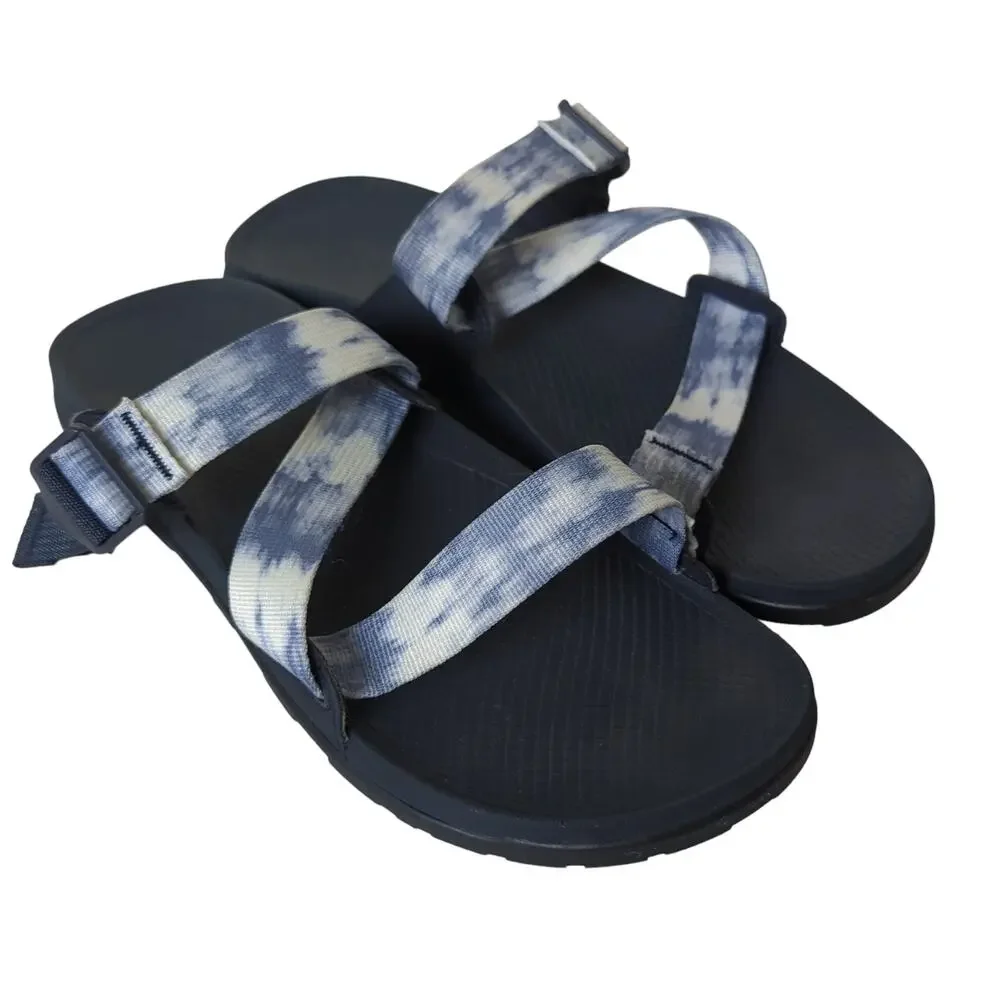Chaco‎ Lowdown Slides Sandals Men's 11 44 Faded Blue Strappy Shoes Summer Beach